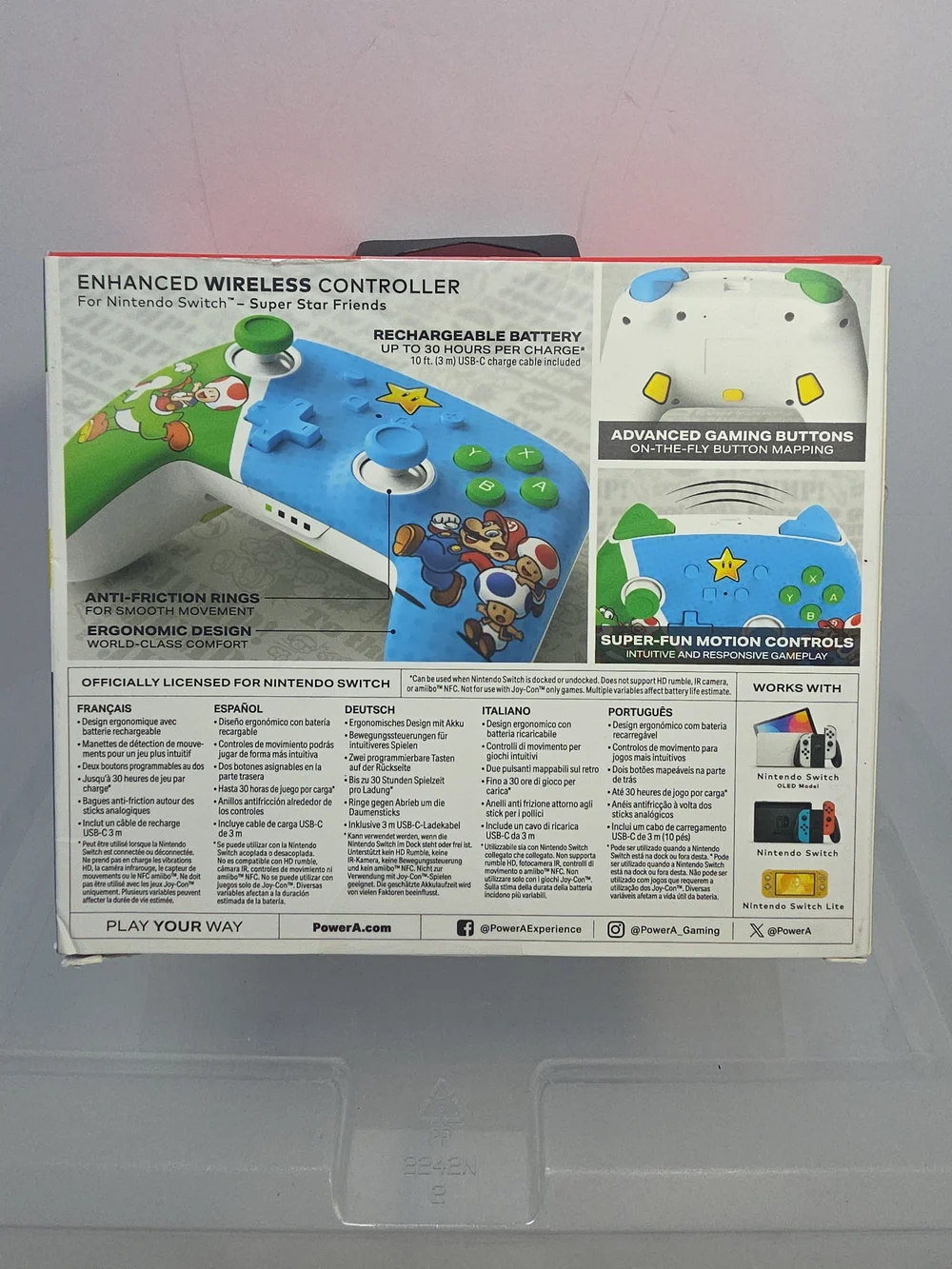 PowerA Enhanced Wireless Controller for Nintendo Switch - Super Star Friends (AB